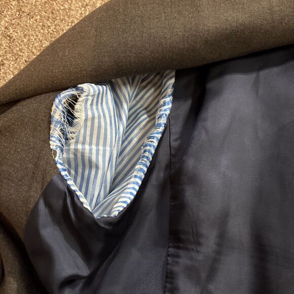 Faconnable Wool Blend Three-Button Blazer - Tall See Photos - See Measurements - Picture 10 of 14